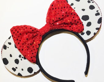 Dalmation Deville Inspired Mouse Ears