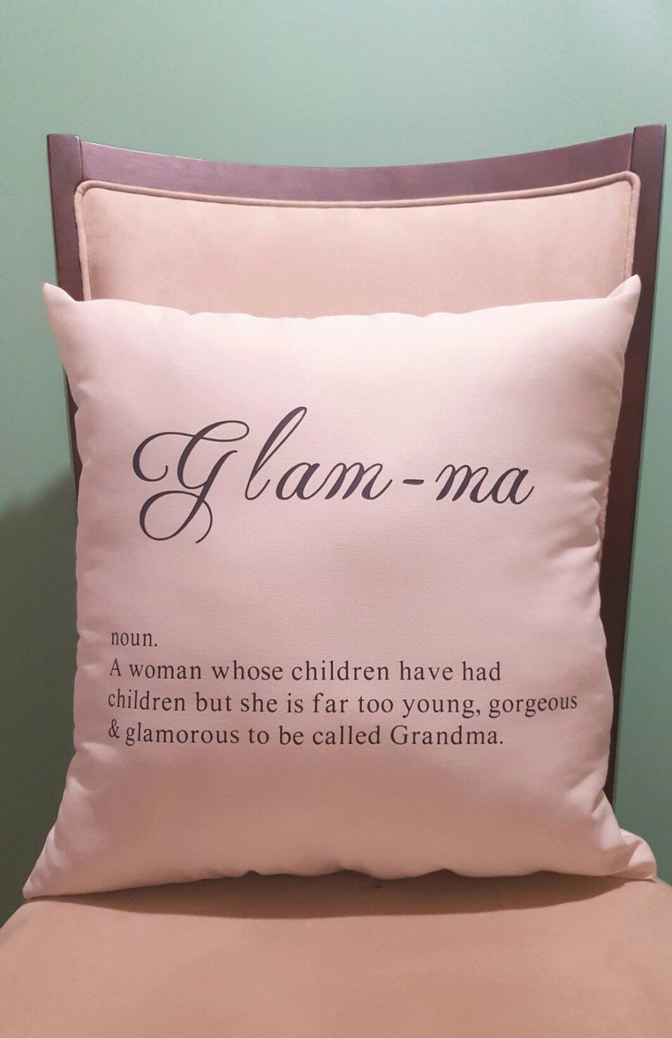 Glam-ma Pillow Glamma Gift Personalized Pillow Mothers