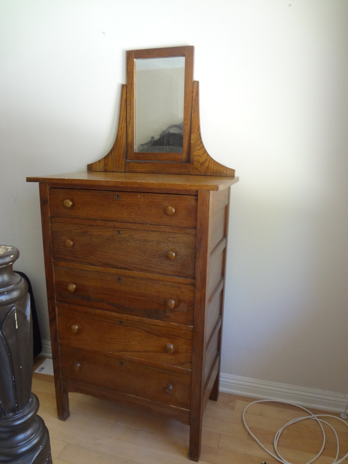 American Antique Highboy Chest of Drawers ca. 1890