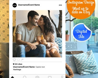 Instagram Frame, Insrtagram Photobooth, Instagram Cut Out, Instagram Photo Booth Prop, Digital Download, Wedding Props, Photobooth Props