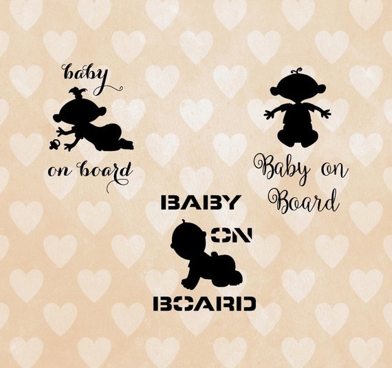 Free Free 187 Cricut Baby On Board Svg SVG PNG EPS DXF File