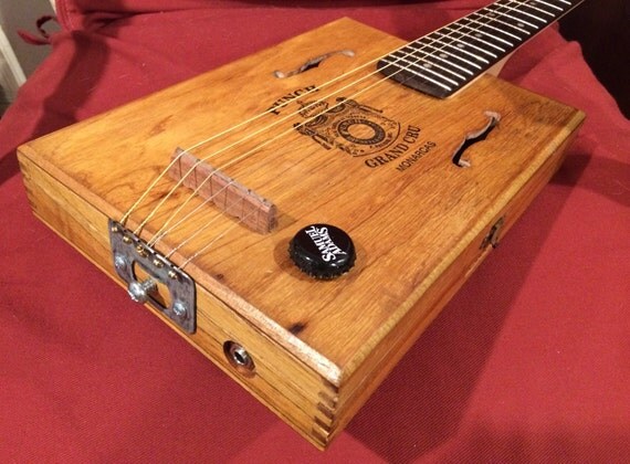 6 String Electric Acoustic Cigar Box Guitar