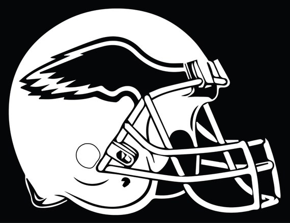 Items similar to NFL Eagles Football Helmet High Quality Vinyl Decal on ...