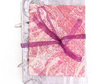 Handmade Junk Journal Kit Containing New and Vintage Paper Ephemera 5 x 7" - Smash Book, Scrapbook, Paper Journal, Journal Ephemera