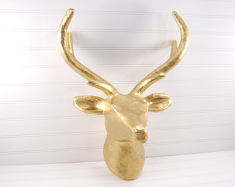 Deer Head / Faux Taxidermy/ You Pick Color/Deer Head / Deer Decor/ Nursery Decor/ PINK /Faux Taxidermy