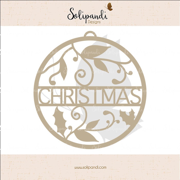 Download Christmas Ornament SVG and DXF Cut Files for Cricut