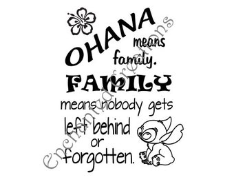 Free Free 336 Ohana Means Family Quote Svg SVG PNG EPS DXF File