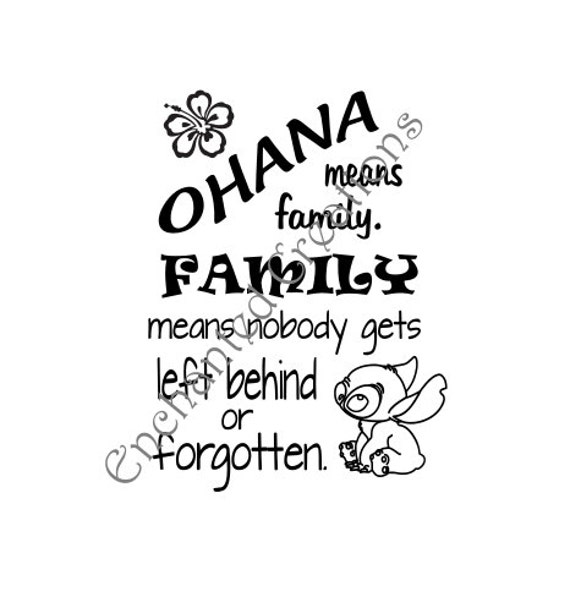 Download SVG file Ohana Means Family