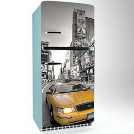 Items similar to Refrigerator wrap Decal Vinyl Sticker skin, vinyl