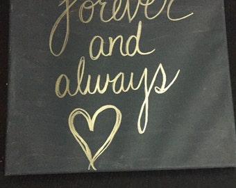 Forever & Always canvas painting