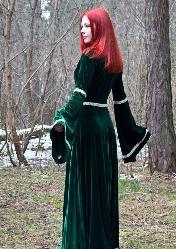 fantasy gown green