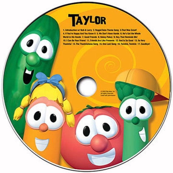 Personalized VeggieTales Music CD Volume 1