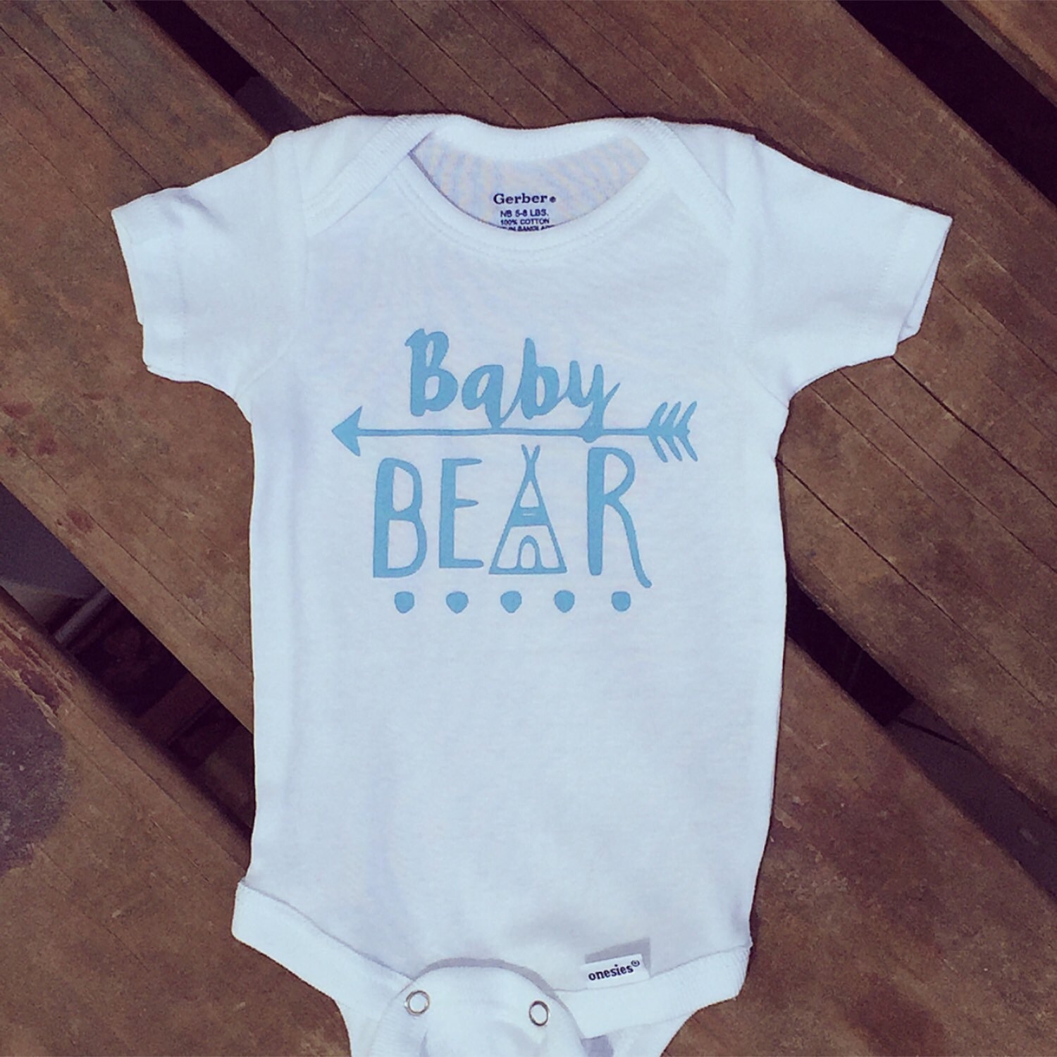 Baby Bear Onesie by ACottonCollection on Etsy