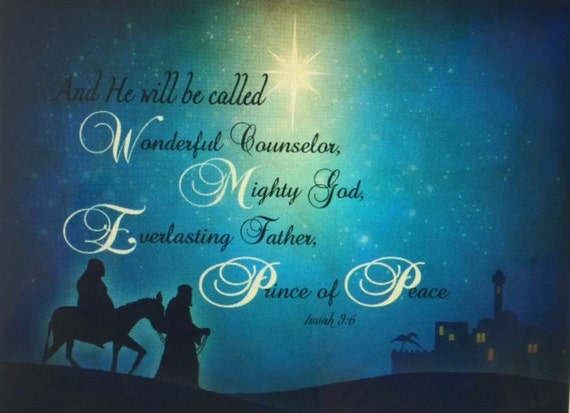 Christmas Jesus Wonderful Counselor 6 x 68