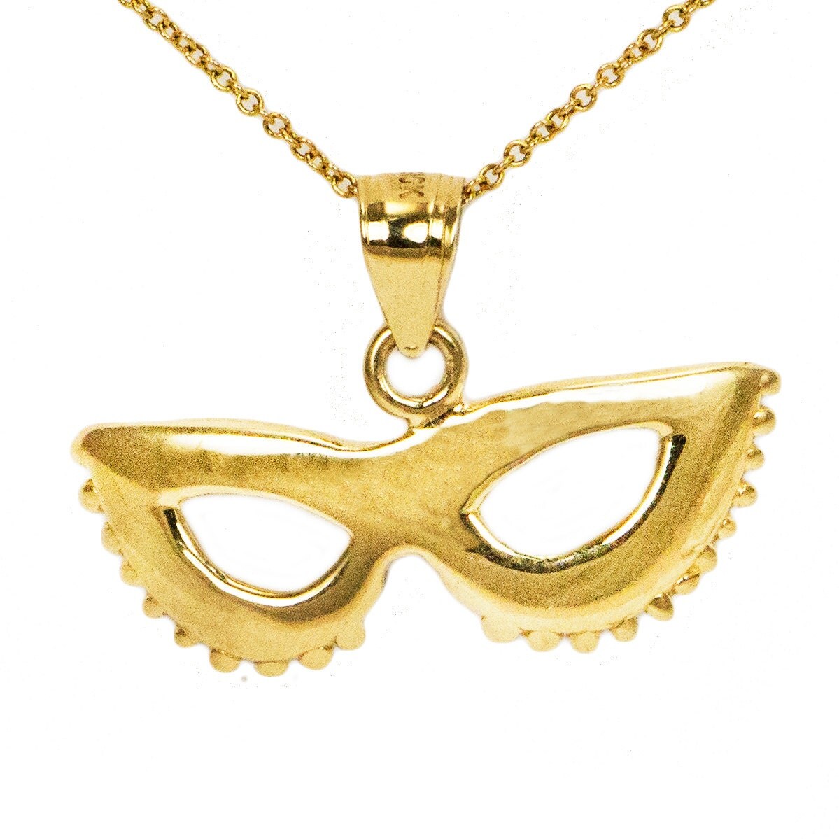 14k Yellow Gold Masquerade Necklace