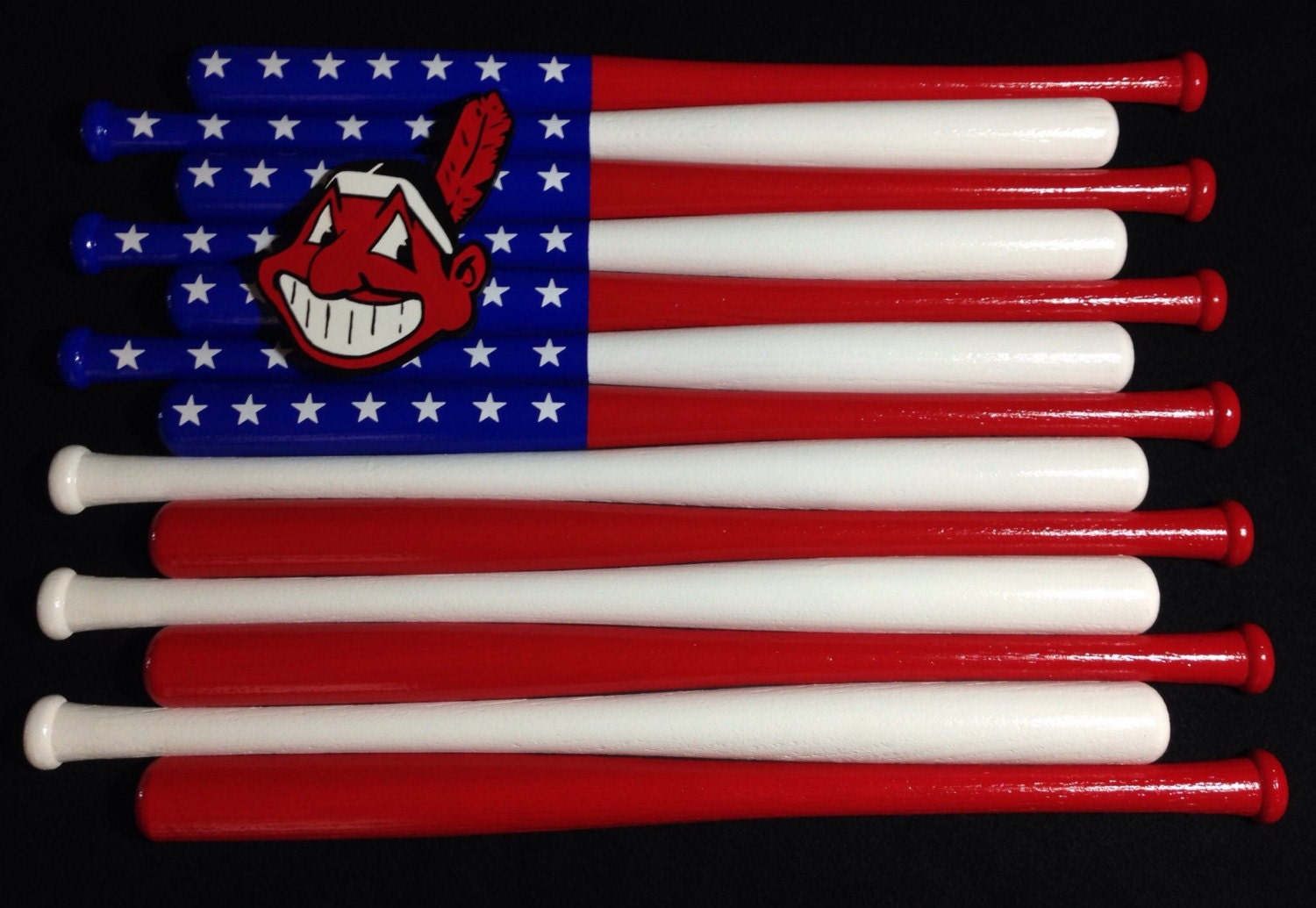 Custom Team or State Baseball Bat Flag 18 by BaseballBatFlags