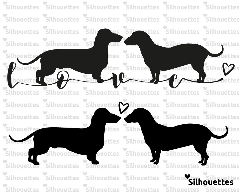 Download SVG Dachshund dog silhouette Vector file for cricut and