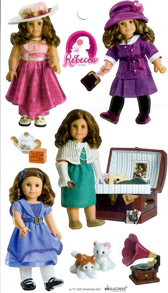 AMERICAN GIRL STICKERS / Rebecca Beforever Doll Sticker Sheet