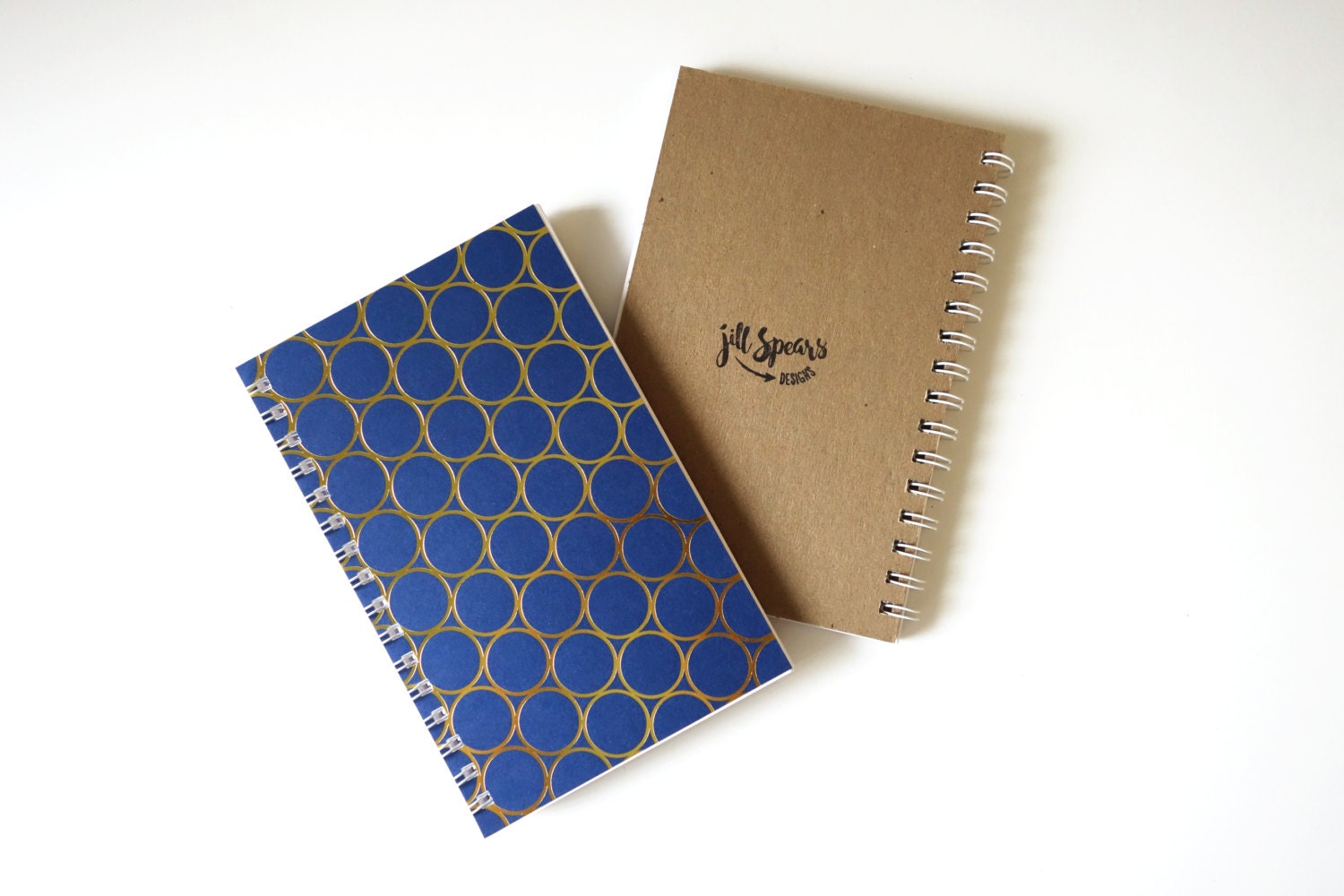 Small Blank Page Wire Bound Notebook 5.5 x 8.5