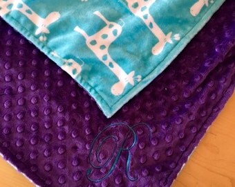 Poppy Elderberry Minky Blanket