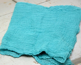 Dark Seafoam Cheesecloth Newborn Wrap