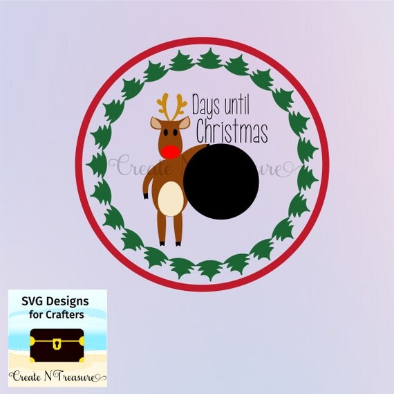 Download Christmas Countdown SVG Rudolf. Cutting file for Silhouette