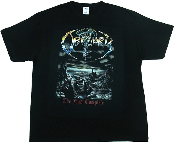 obituary the end complete shirt