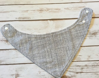 Gender Neutral Bandana Bib, Baby Boy Bandana Bib, Bibdana, Drool Bib, Boy Bib, Baby Bib, Black and White Bib