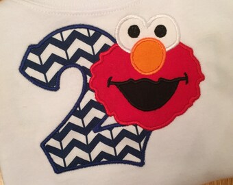Elmo birthday shirt - customizeabe for boy/girl