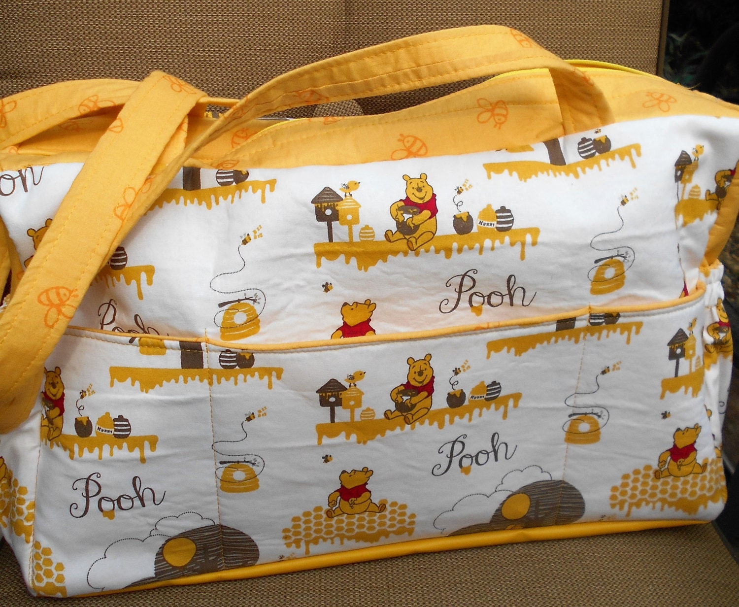 Winnie the Pooh Diaper Bag Shoulder Bag Baby Bag Tote