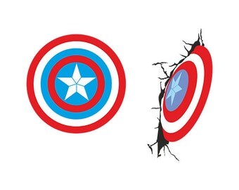 Captain america Svg - captain america logo clipart svg silhouette pack svg, eps, dxf