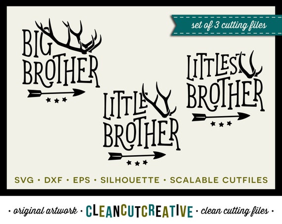 Download SVG Big Brother Little Brother svg antlers svg arrow svg SET