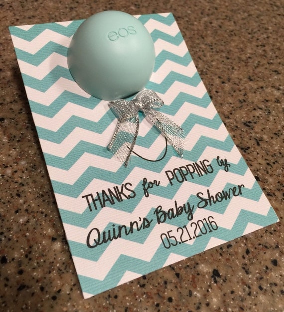 EOS Lip Balm baby shower favors