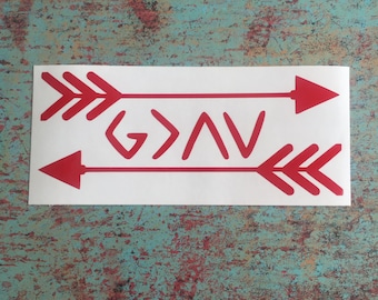 God is Greater than the Highs and Lows Vinyl Decal - Yeti Decal for Women - Yeti Decal for Men - Christian Decal - Religous Decal - Laptop