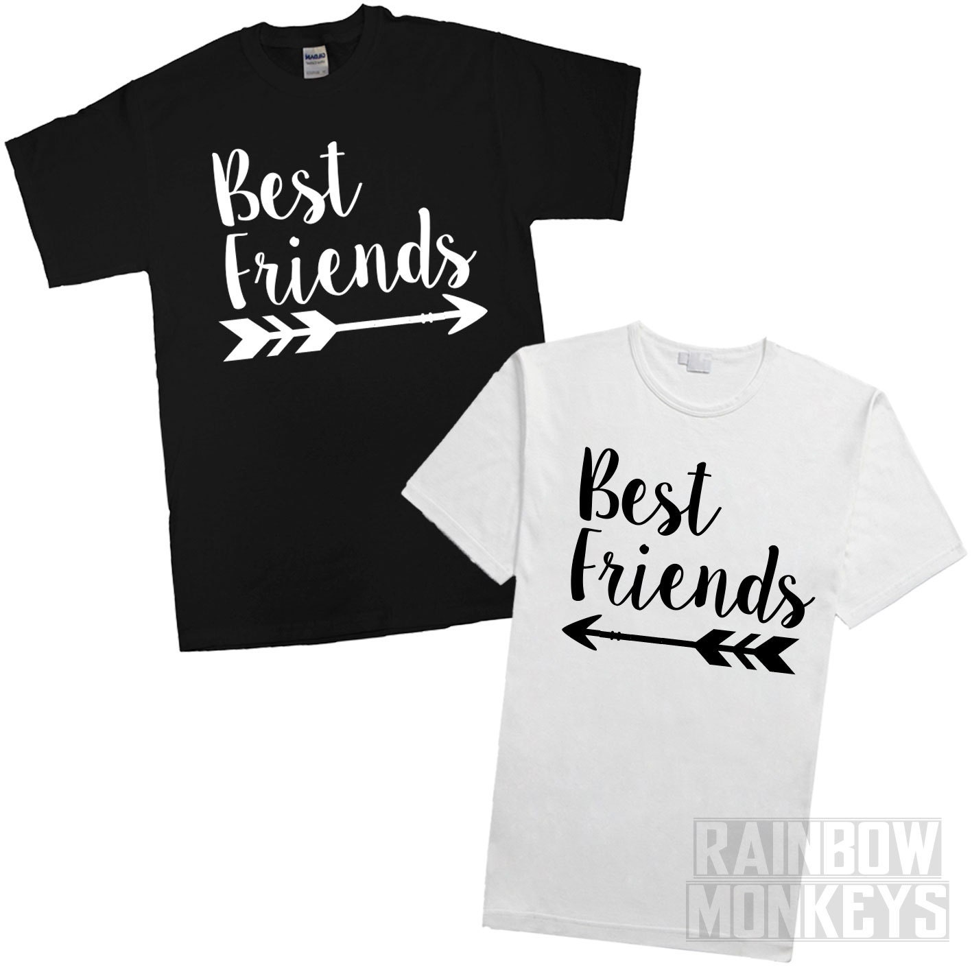 Best Friends Kids Childrens Toddlers Matching TShirts by RMonkeys