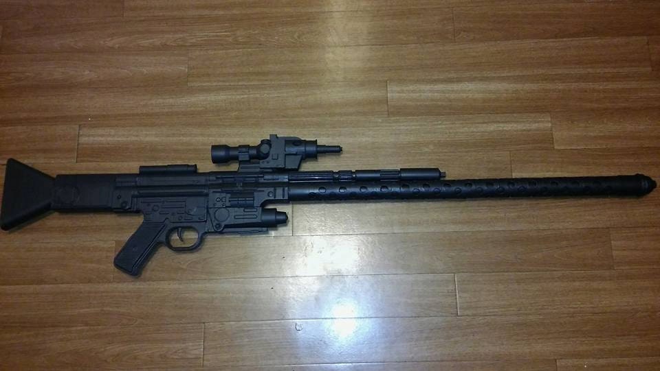 DLT20A Medium Blaster Rifle HD Quality full SLA 3D Print by