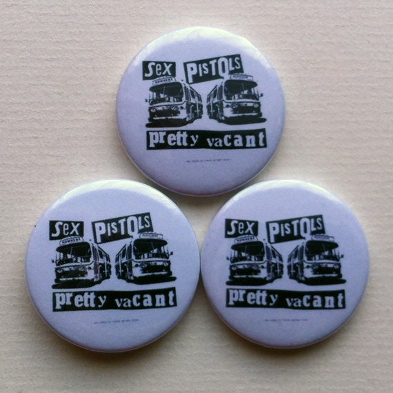 Sex Pistols Pretty Vacant Pinback Button