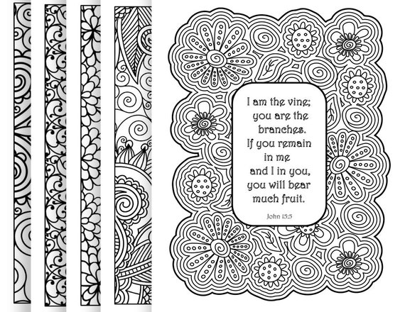 Download 5 Bible Verse Coloring Pages Pack 8 Simple by ...