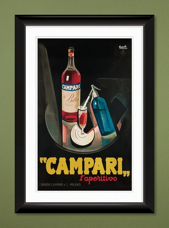 Vintage Advertising Campari L' Aperitivo by Marcello