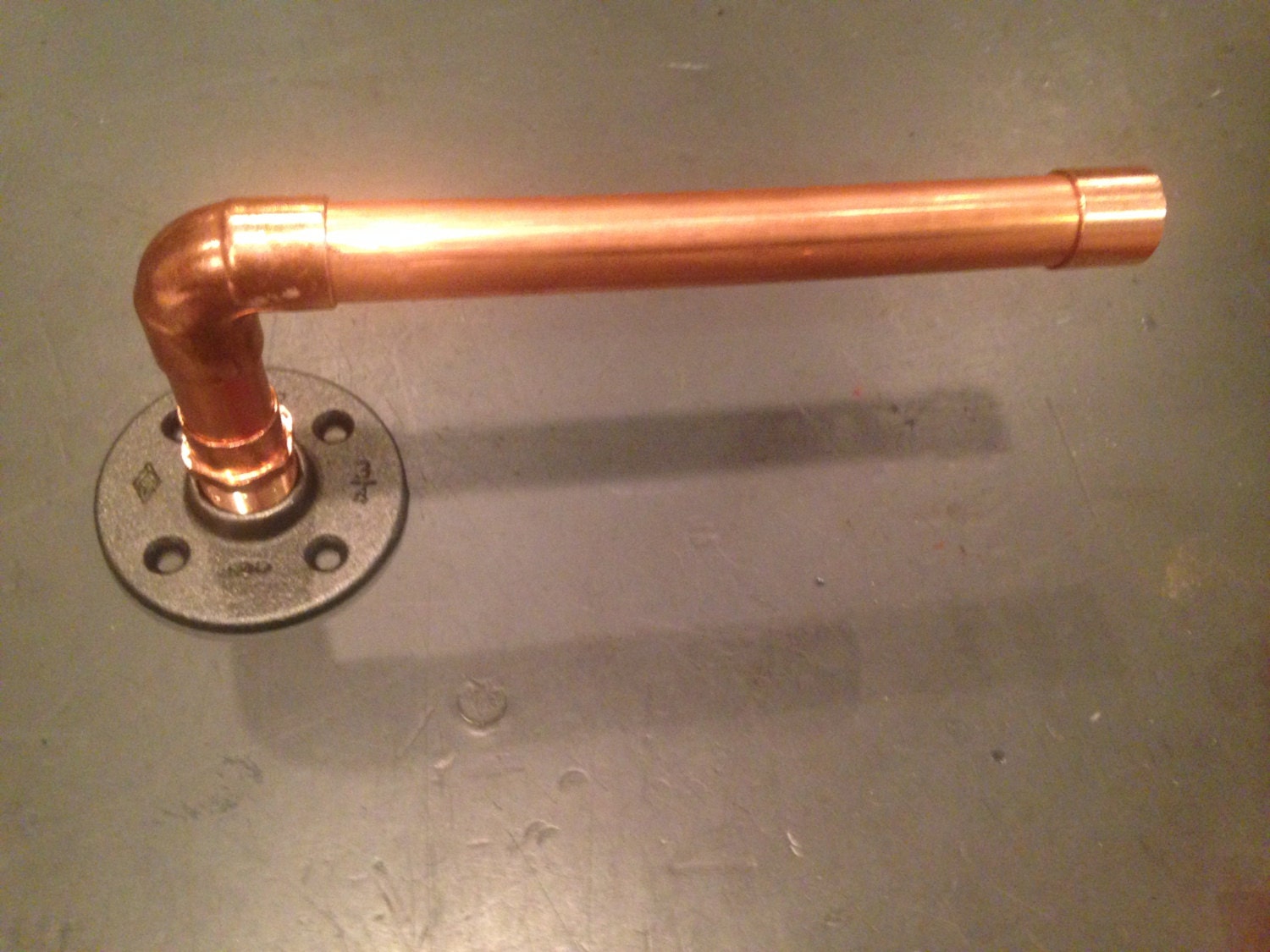 Industrial 3/4 Copper Pipe Towel Holder