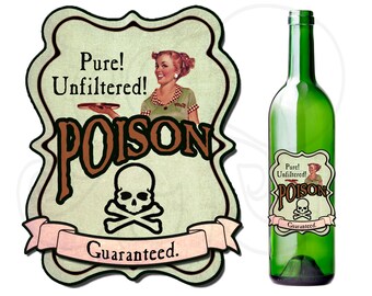 Poison bottle labels | Etsy