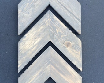 FREE SHIPPING~Chevron Wood Arrows Set of 3