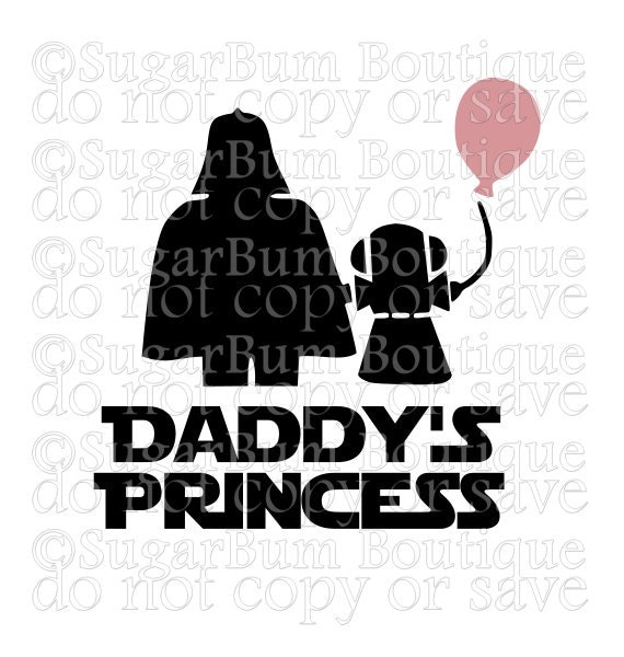 Download Daddy's Princess Star Wars svg by SugarBumBoutique on Etsy