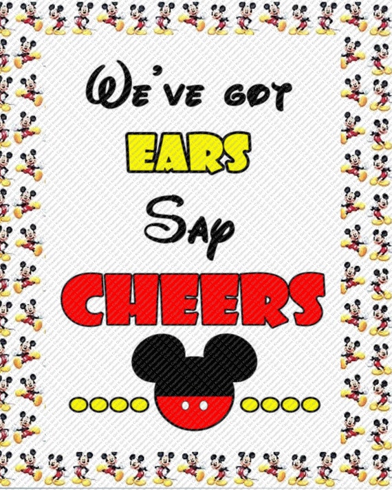 We've Got Ears Say Cheers Mickey Mouse by CajunGirlKreations