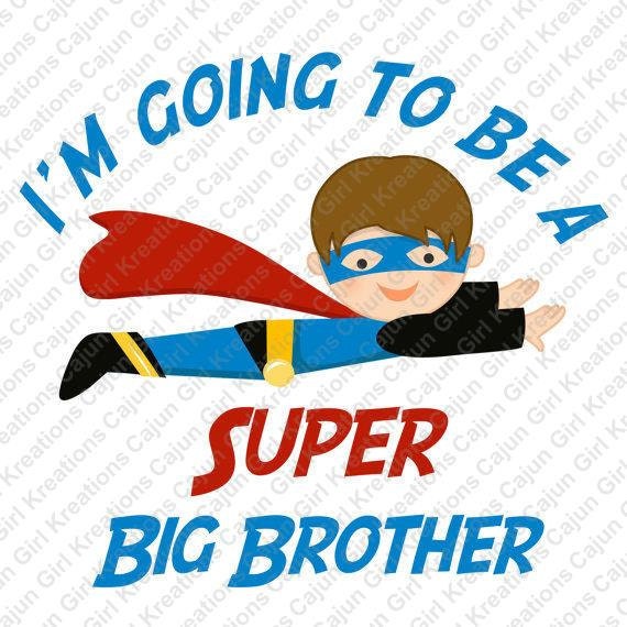 I'm Going To Be A Super Big Brother by CajunGirlKreations on Etsy