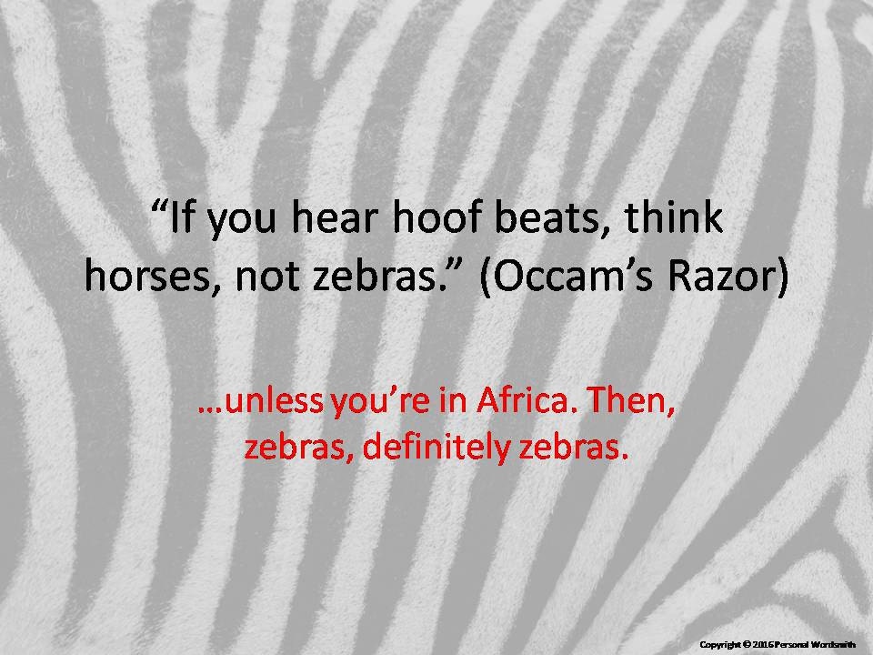 Occam's Razor Digital Print Famous Mis-Quotes Download