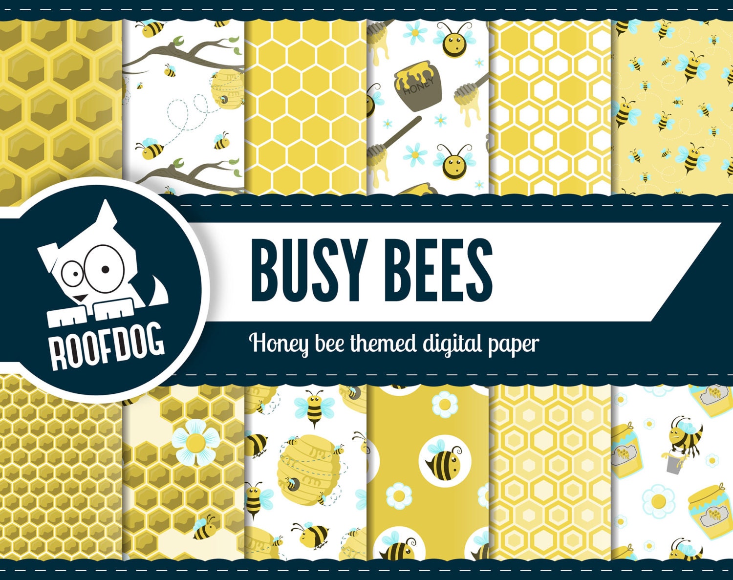 Download Bee digital paper Honey bee digital paper Bumble bee