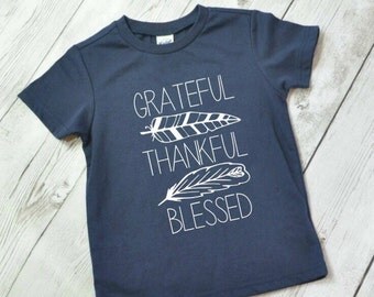Fall shirt, fall outfit for kids, grateful thankful, thanksgiving shirt for boys, thanksgiving shirt for kids, thanksgiving shirt, WHITE