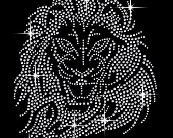 Lion Head Crystal Motif Transfer