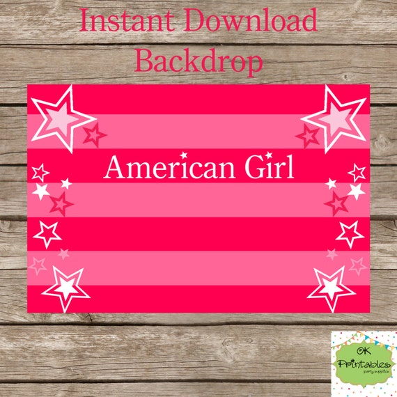 American Girl Birthday / American Girl by OKPRINTABLESSHOP on Etsy